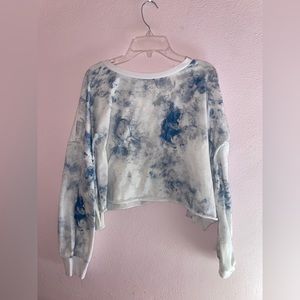 Romwe Tie-dye Crop Top